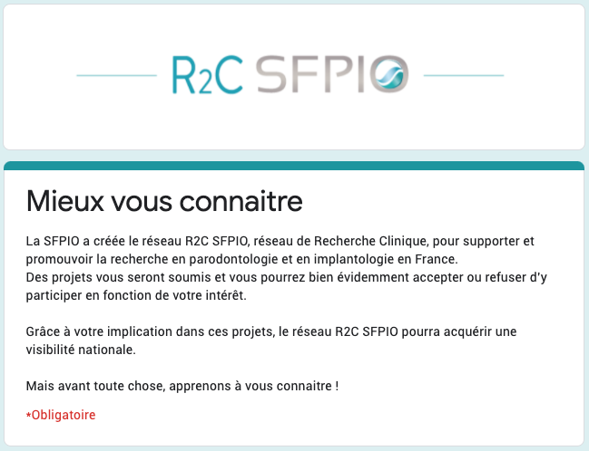 R2CSFPIO Questionnaire